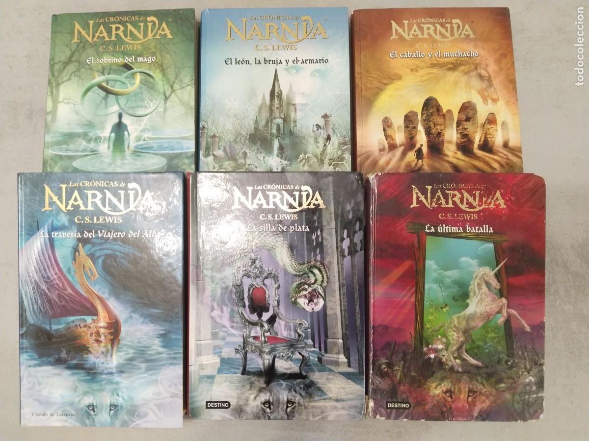 Livres d'occasion: LAS CRONICAS DE NARNIA CASI COMPLETA LOTE CIRCULO LECTORES DESTINO (3 TOMOS REGULAR DE 6)
