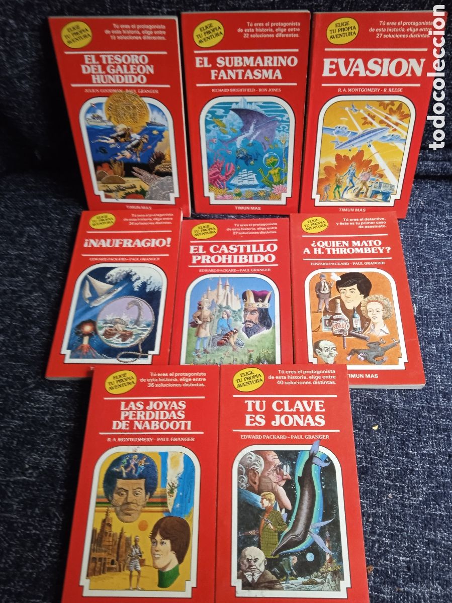 Libros de segunda mano: ELIGE TU PROPIA AVENTURA -LOTE DE 8 LIBROS -ED. TIMUN MAS. -LIBRO JUEGO