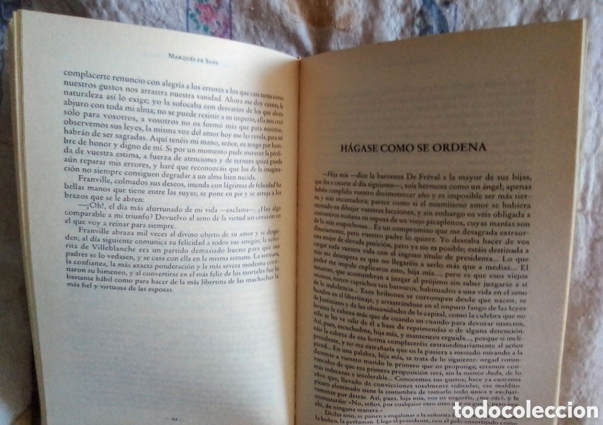 Libros de segunda mano: MARQU&Eacute;S DE SADE. A&ntilde;o 2000 - Foto 3