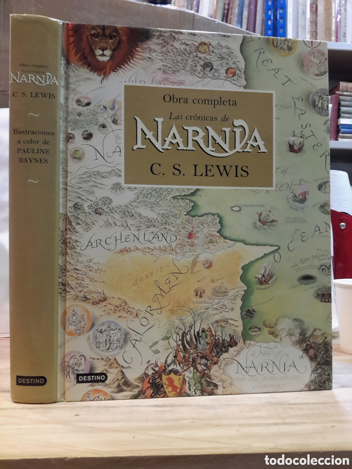 Libros de segunda mano: C.S. Lewis. Obra Completa Las Cronicas de Narnia. Illustraciones a color de Pauline Baynes.
