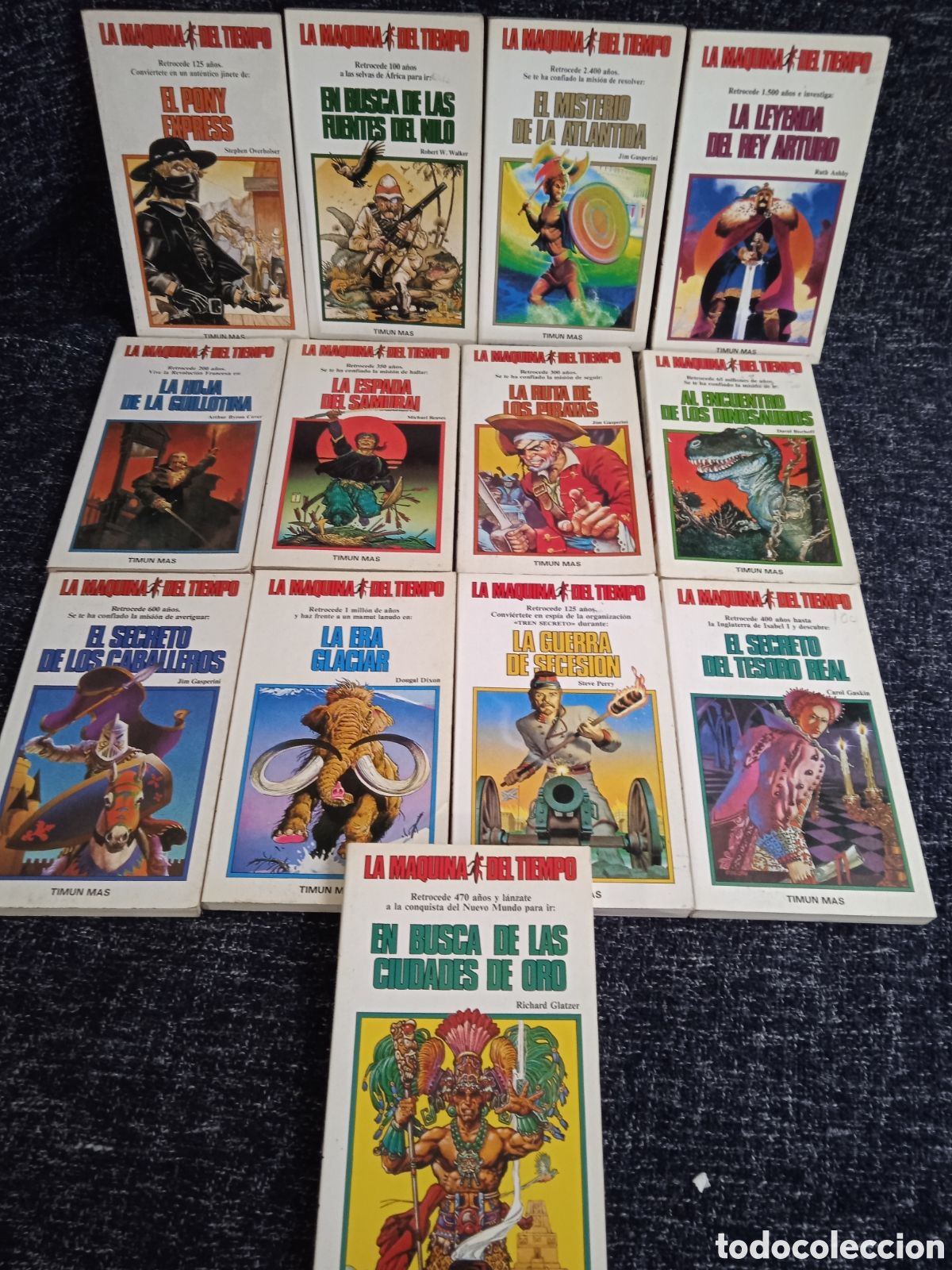 Libros de segunda mano: LA MAQUINA DEL TIEMPO- LOTE DE 13 LIBROS -Edita : TIMUN MAS ( LIBRO JUEGO )