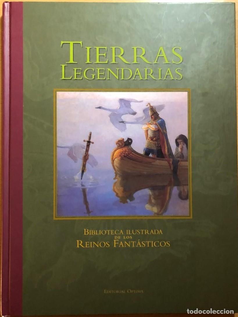 Libros de segunda mano: TIERRAS LEGENDARIAS - Biblioteca ilustrada de los Reinos Fant&aacute;sticos - Editorial &Oacute;ptima.