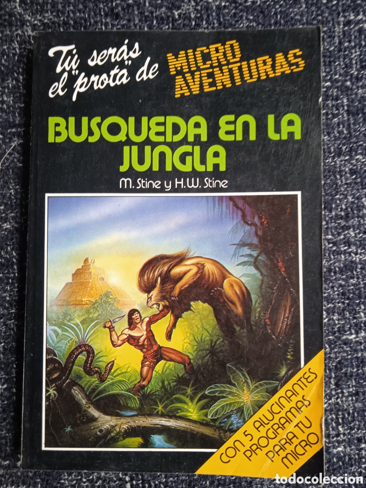 Libros de segunda mano: T&Uacute; SER&Aacute;S EL PROTA DE MICRO AVENTURAS - B&Uacute;SQUEDA EN LA JUNGLA - Libro juego - Librojuego.