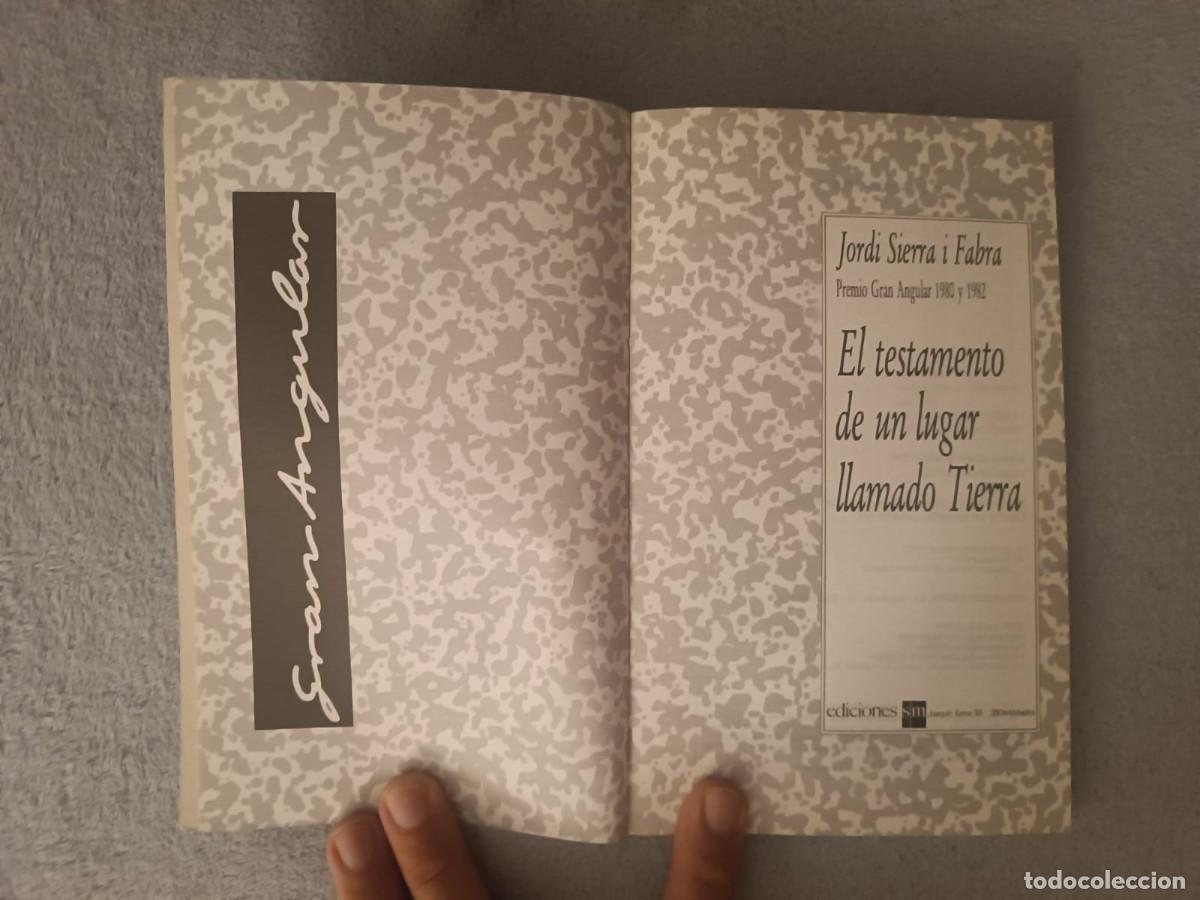 Libros de segunda mano: Lote Trilogia Completa En un lugar llamado Tierra - Jordi Sierra i Fabra (Gran Angular SM)