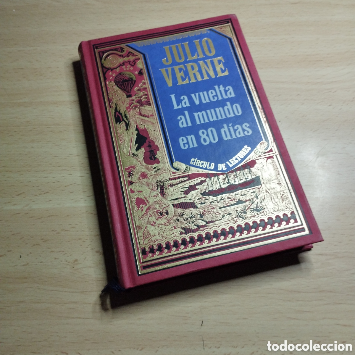 Libros de segunda mano: La vuelta al mundo en 80 d&iacute;as. Julio Verne. Circulo de lectores. Grabados de la edici&oacute;n original.