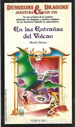 Libros de segunda mano: EN LAS ENTRA&Ntilde;AS DEL VOLC&Aacute;N. MORRIS SIMON. DUNGEONS & DRAGONS, AVENTURA SIN FIN, N&ordm; 17.