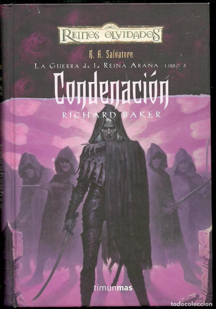 Libros de segunda mano: La guerra de la Reina Ara&ntilde;a. Libro 3. Condenaci&oacute;n. Reinos Olvidados. Edit. Timun Mas 1985