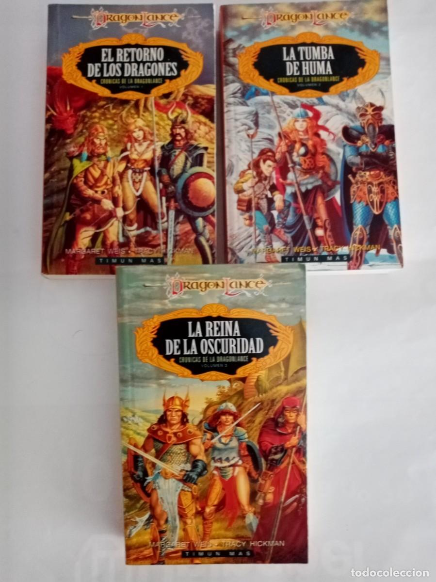 Libros de segunda mano: CR&Oacute;NICAS DE LA DRAGONLANCE ( 3 VOL.). Margaret Weis y Tracy Hickman ( TIMUN MAS )