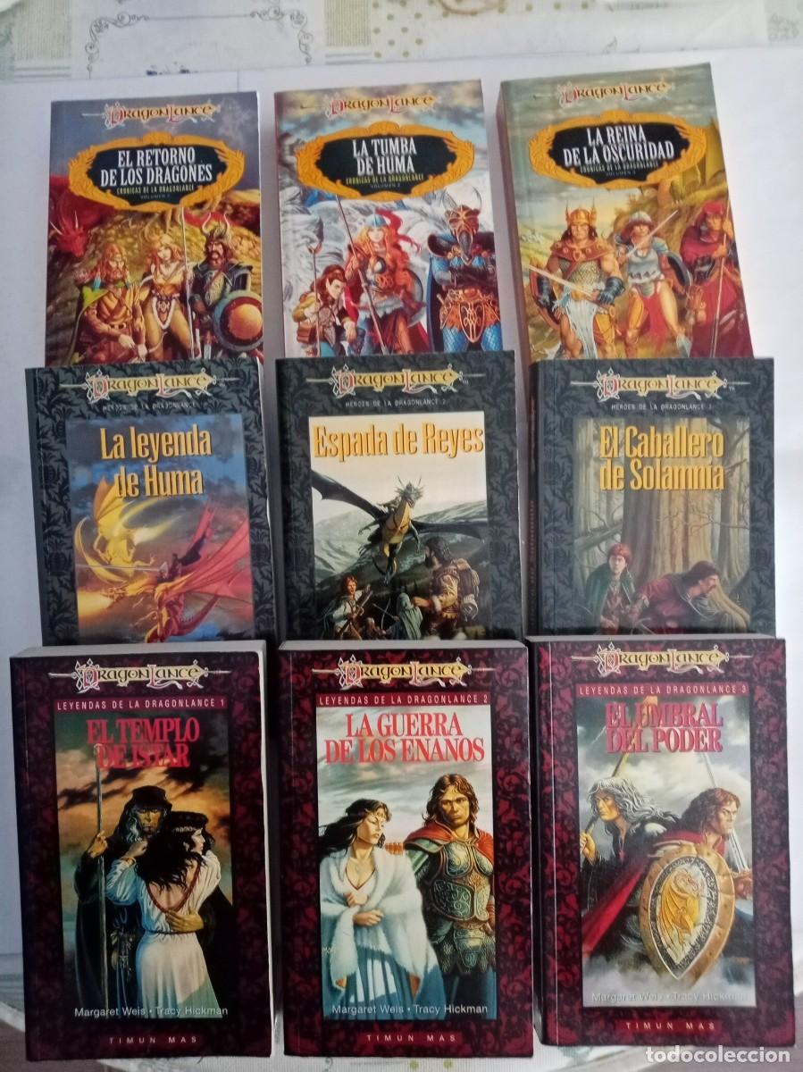 Libros de segunda mano: LIBROS DE LA DRAGONLANCE ( 9 VOL.) . Varios ( TIMUN MAS )