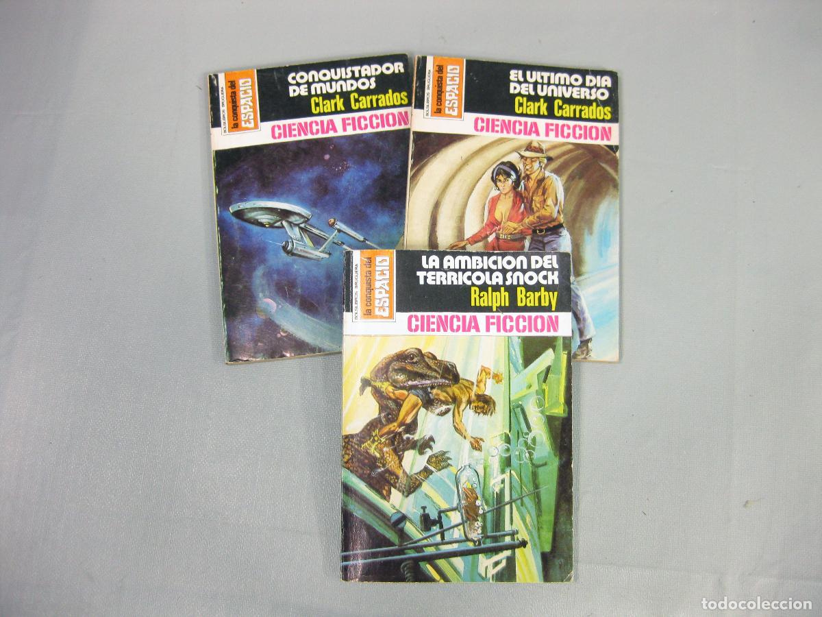 Libros de segunda mano: 3 NOVELAS DE LA CONQUISTA DEL ESPACIO. CIENCIA FICCI&Oacute;N. 446, 448 Y 449