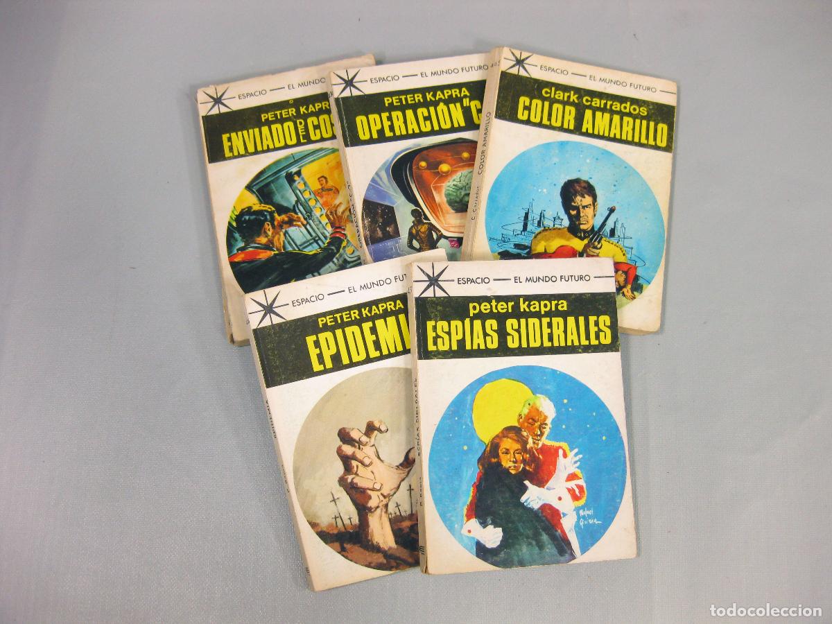 Libros de segunda mano: 5 NOVELAS DE ESPACIO MUNDO FUTURO. CIENCIA FICCI&Oacute;N. 418, 436, 445, 446 Y 457