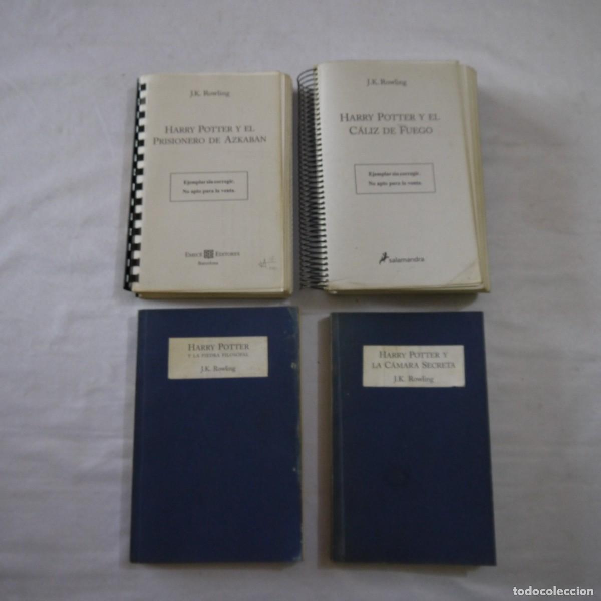 Second hand books: HARRY POTTER. LOTE DE 4 EJEMPLARES SIN CORREGIR