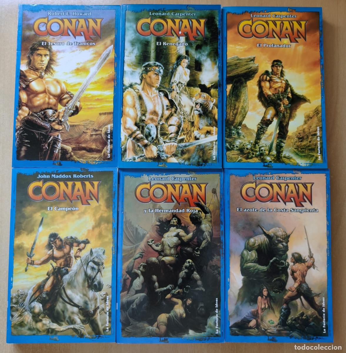 Libros de segunda mano: CONAN - SOLARIS, Completa, El tesoro de Tranicos, El renegado, El profanador, El campe&oacute;n, ...