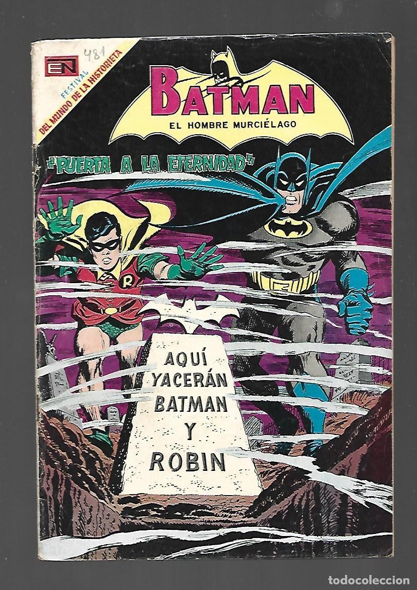 Libros de segunda mano: Batman, 481:puerta a la eternidad 1969, Novaro, buen estado