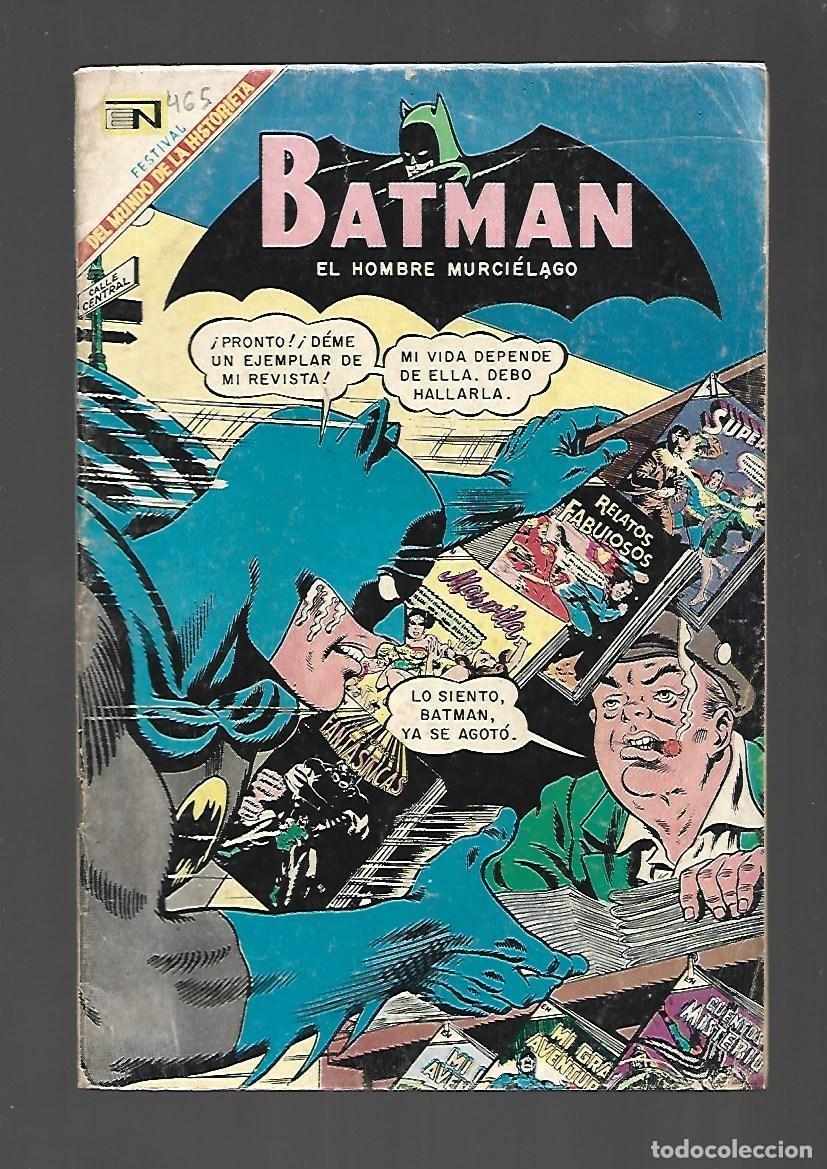 Libros de segunda mano: Batman, 465:, 1969, Novaro, buen estado
