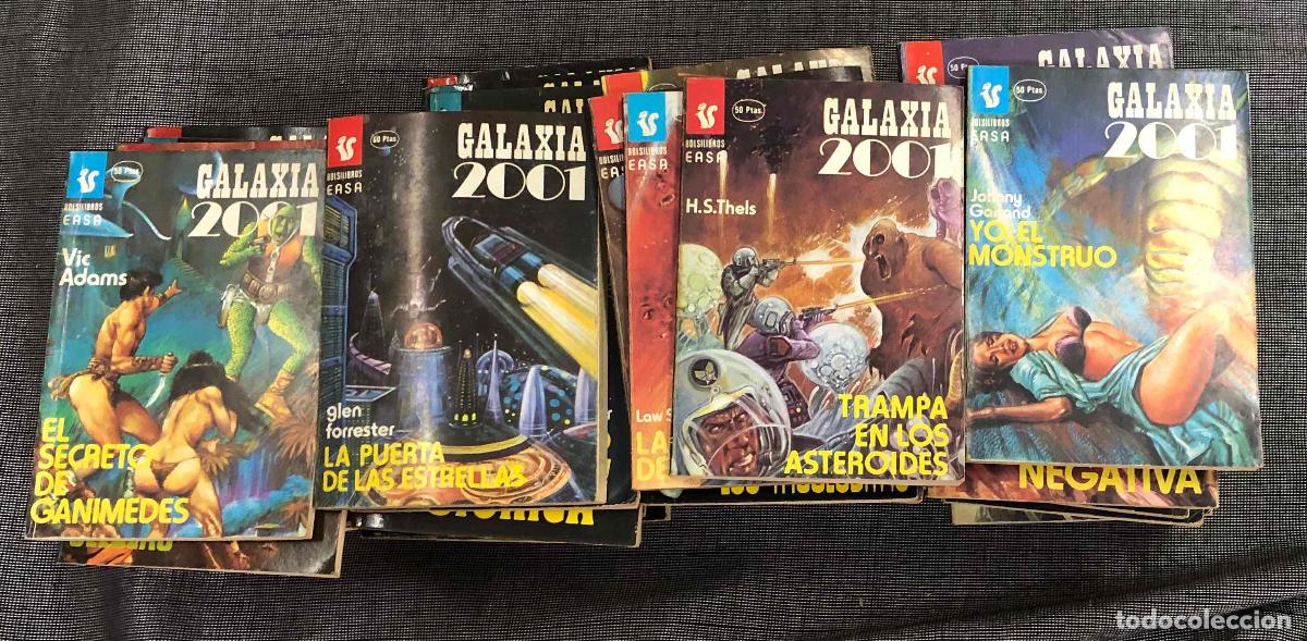 Libros de segunda mano: LOTE DE 65 NUMEROS SURTIDOS GALAXIA 2001. EDITORIAL ANDINA A&Ntilde;OS 80