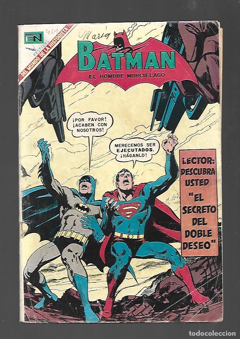 Libros de segunda mano: Batman, 461El secreto del doble deseo:, 1969, Novaro, buen estado