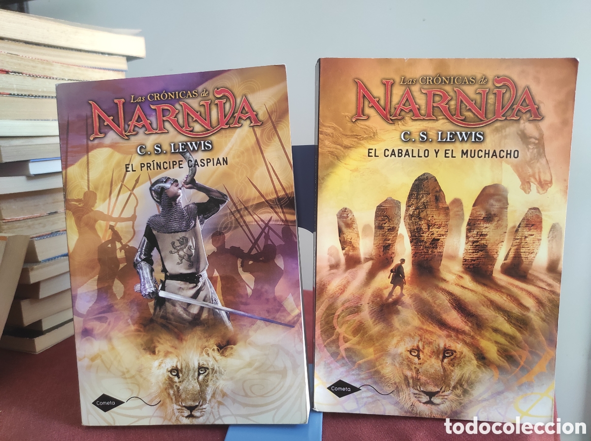 Libros de segunda mano: Las Cr&oacute;nicas de Narnia. C. S. Lewis. El pr&iacute;ncipe de Caspian y El caballo y el muchacho