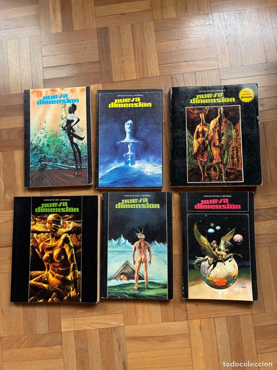 Libros de segunda mano: Lote de 6 libros; Nueva Dimension. Varley, Ballard, Bester, Haro Ibars, Asimov, Ediciones Dronte