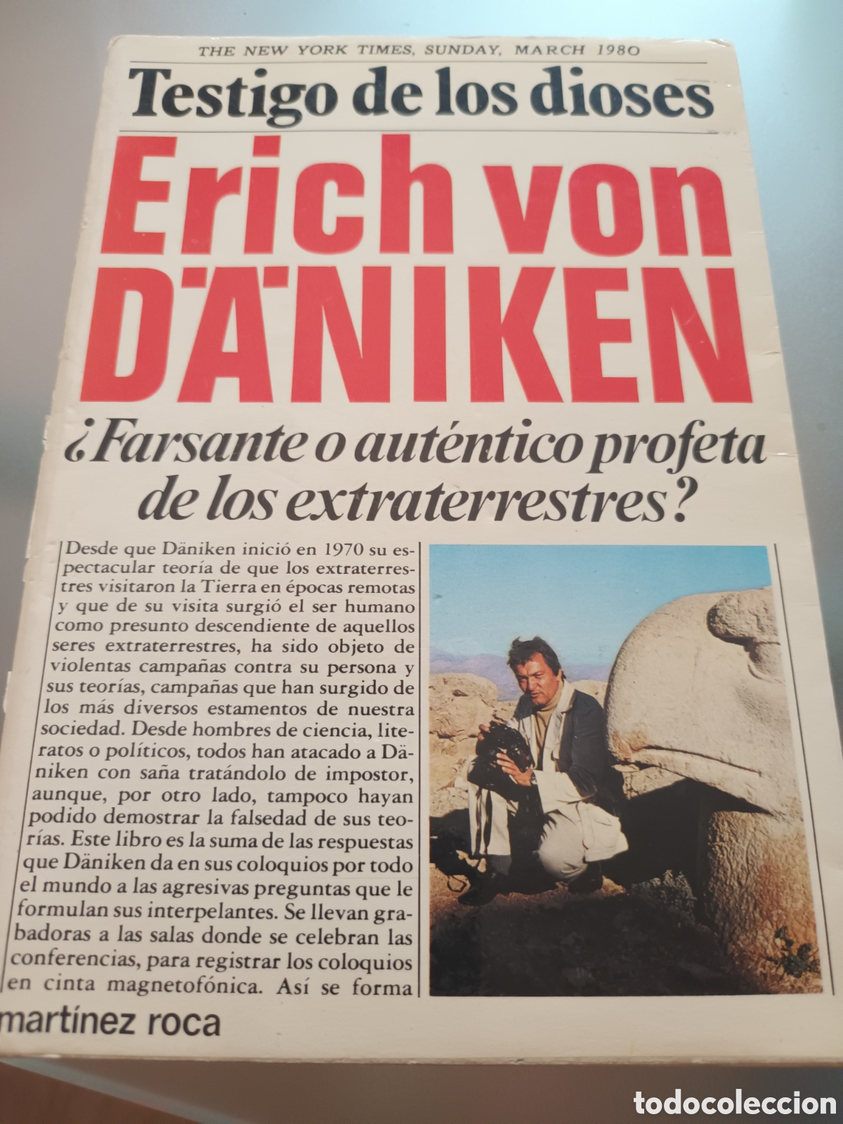 Libros de segunda mano: TESTIGO DE LOS DIOSES ERICH VON DANIKEN