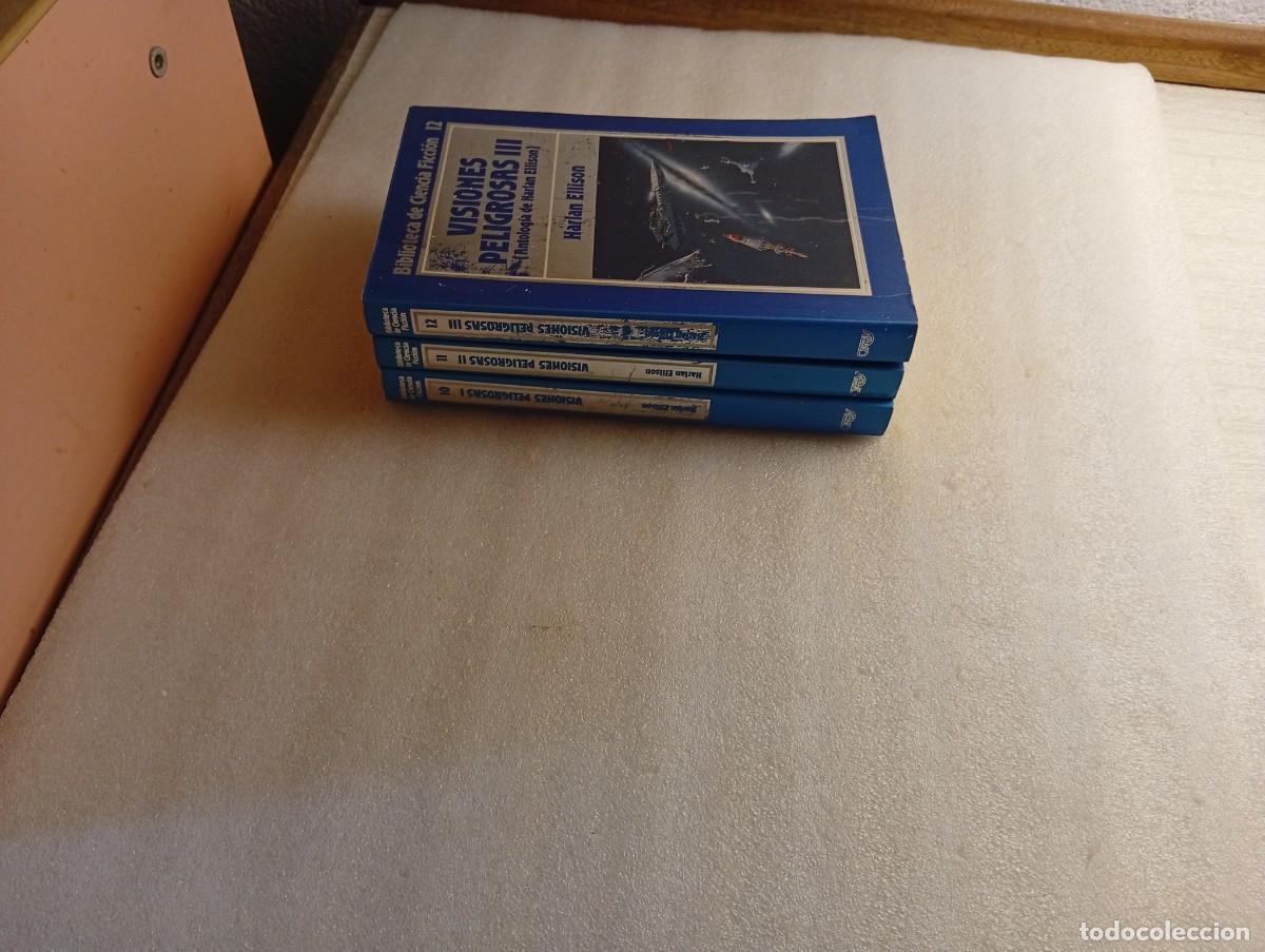 Libros de segunda mano: VISIONES PELIGROSAS I, II, III HARLAN ELLISON (3 VOLUMENES)