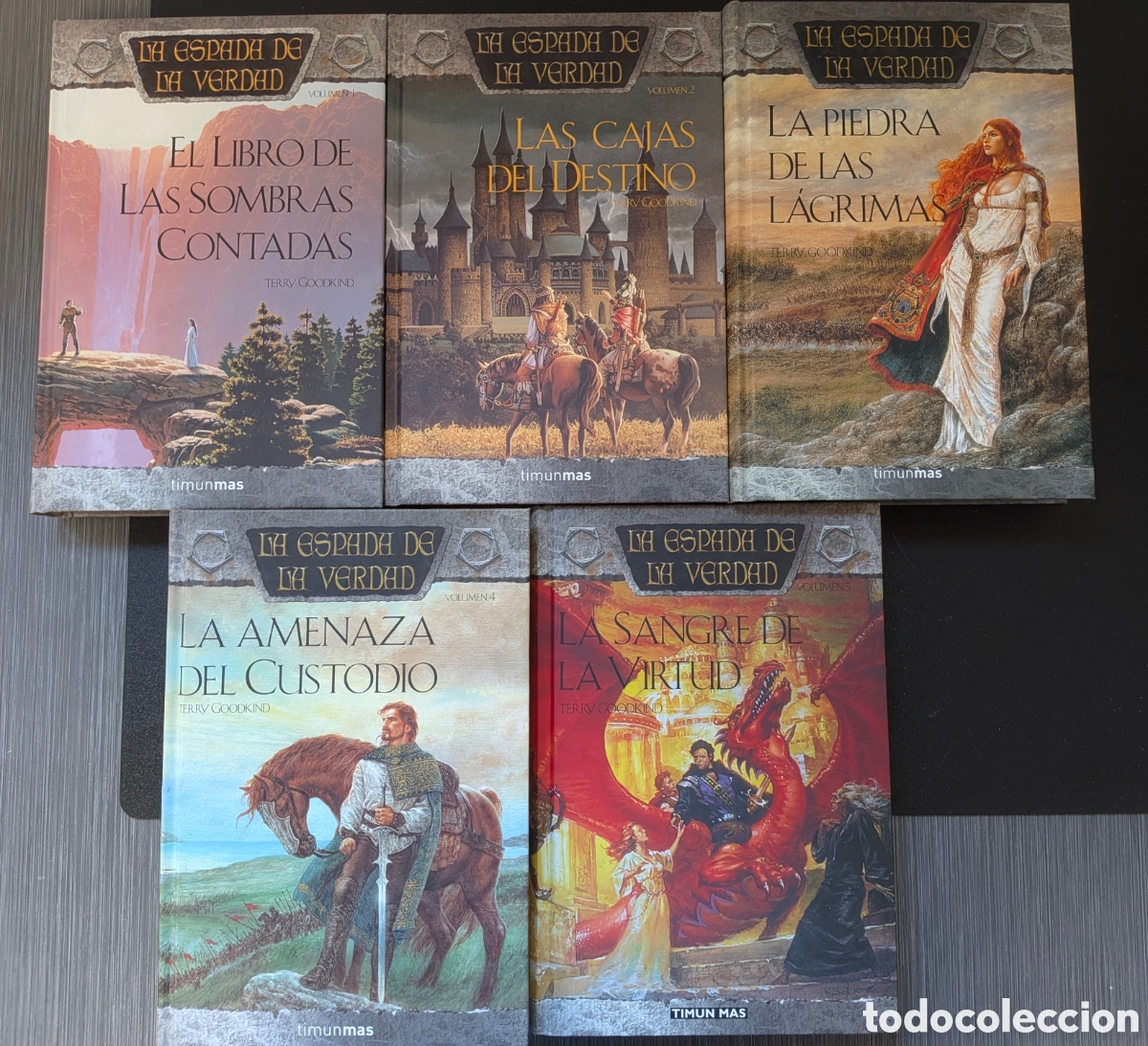 Libros de segunda mano: Vol&uacute;menes 1 a 5 de La Espada de la Verdad de Terry Goodkind