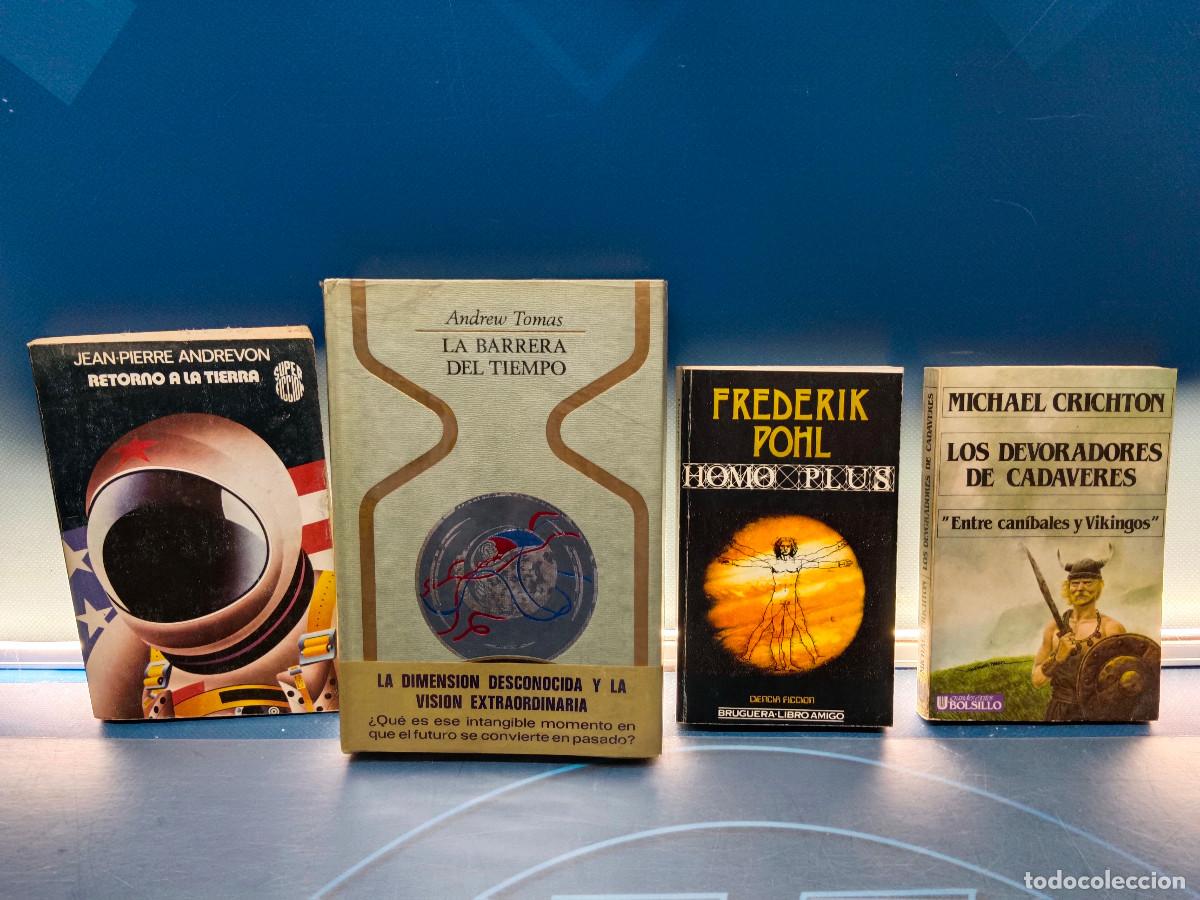 Libros de segunda mano: 4 libros, ciencia ficcion, Retorno a la tierra, Los devoradores de cadaveres, La barrera del tiempo