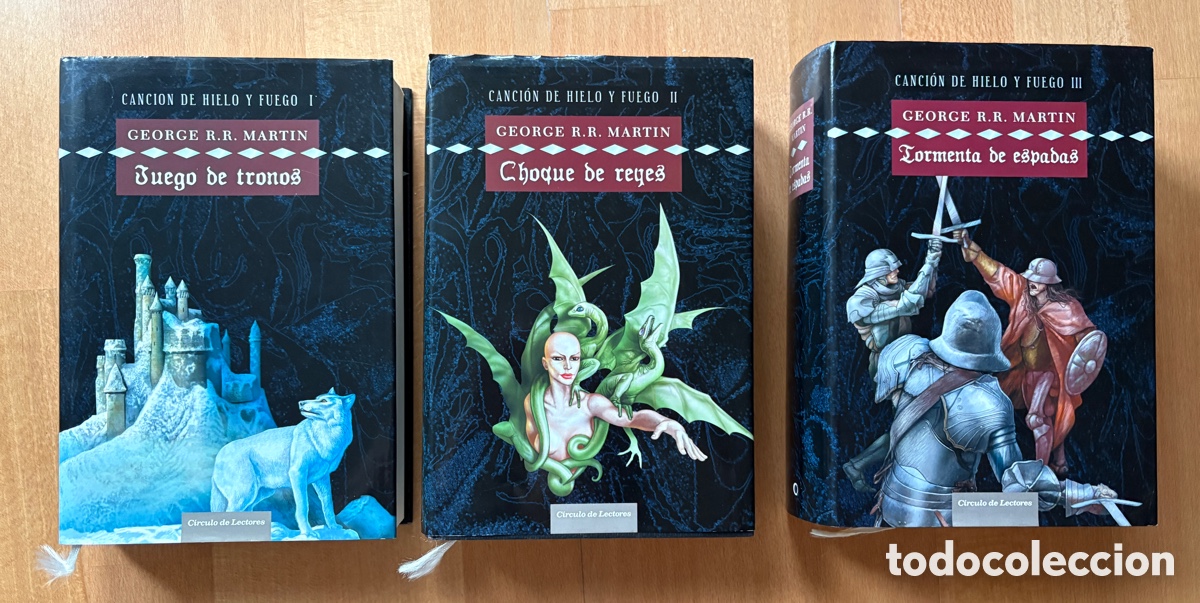 Libros de segunda mano: (L*036*) Canci&oacute;n de Hielo y Fuego (1-3) - C&iacute;rculo de Lectores (2006) - Tapa dura con sobrecubierta