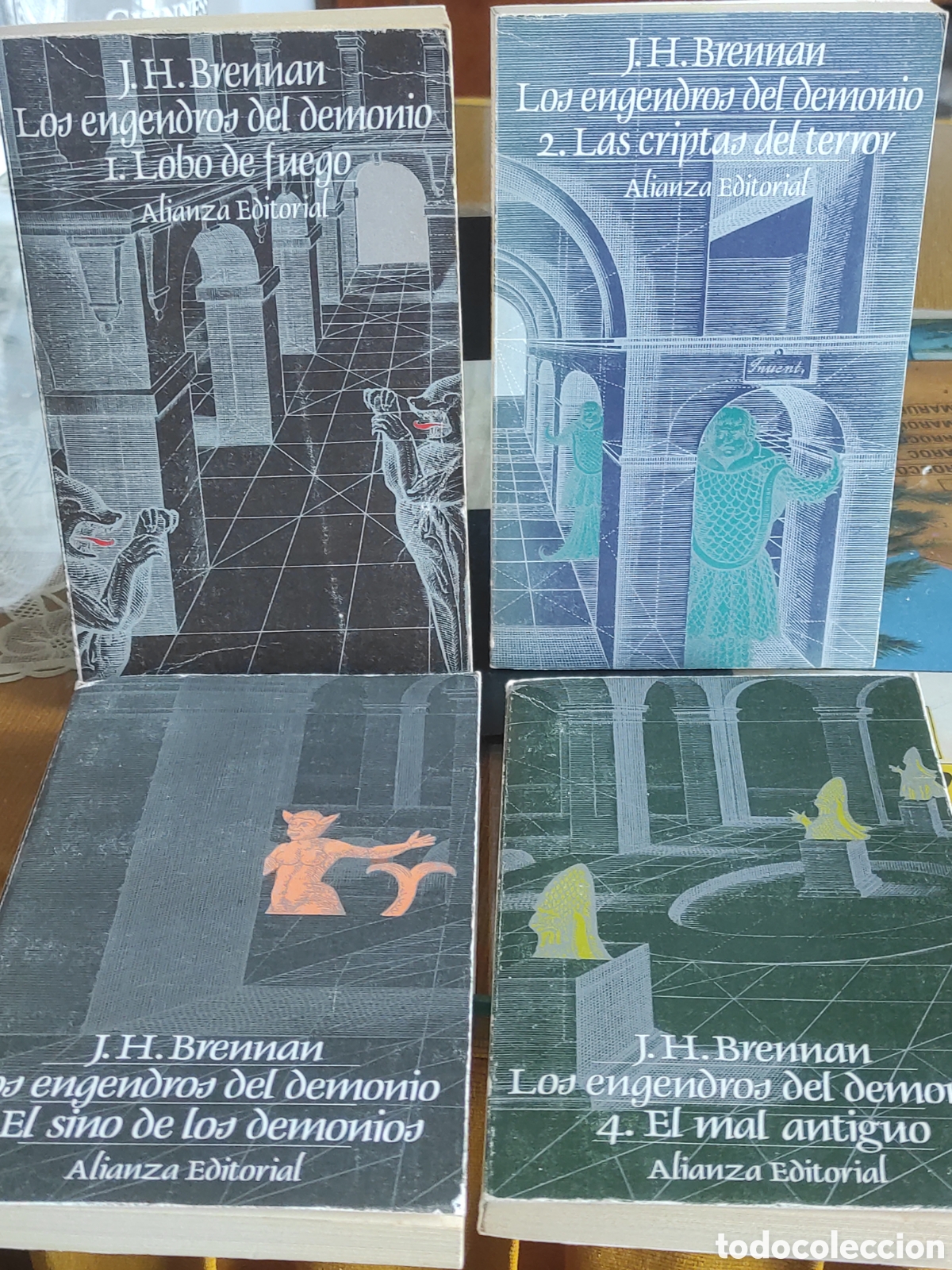 Libros de segunda mano: Colecci&oacute;n Engendros del Demonio J.H. Brennan (4 libros) Alianza editorial