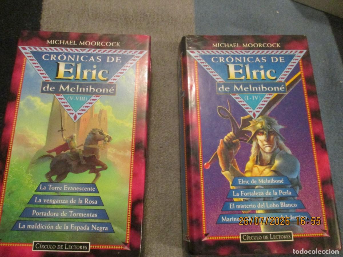 Libros de segunda mano: Cr&oacute;nicas de Elric, 2 vols. - Michael Moorcock (C&iacute;rculo de Lectores, 1996)