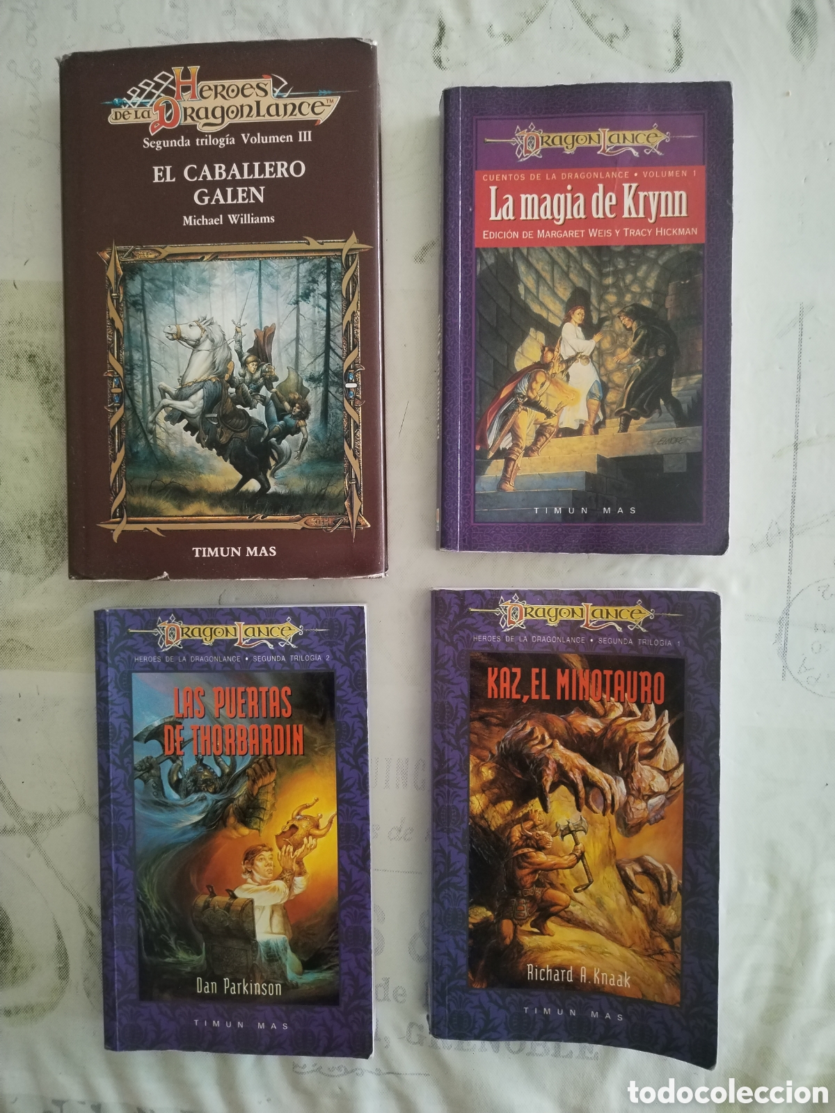 Libros de segunda mano: 4 libros Dragonlance Timun Mas Minotauro Krynn Thorbardin Galen