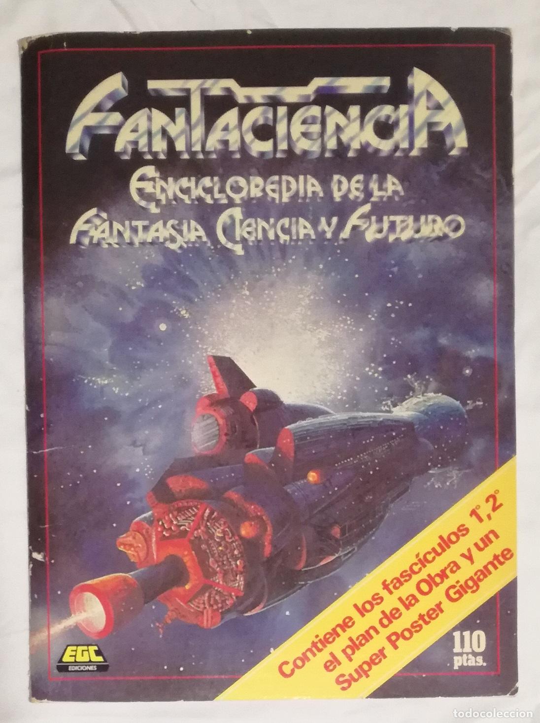 Libros de segunda mano: Fantaciencia, Enciclopedia de la Fantasia, Ciencia y Futuro: Carpeta con n&ordm; 1 y 2, poster y plan de