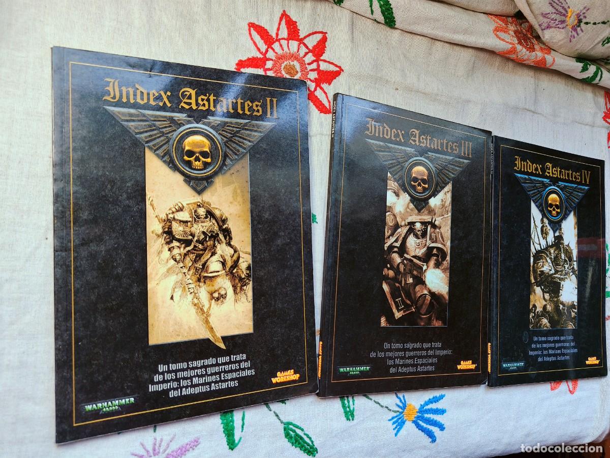 Libros de segunda mano: Warhammer 40.000. Index Astartes, Volumenes II, III y IV. Games Workshop. Est&aacute;n como nuevos.