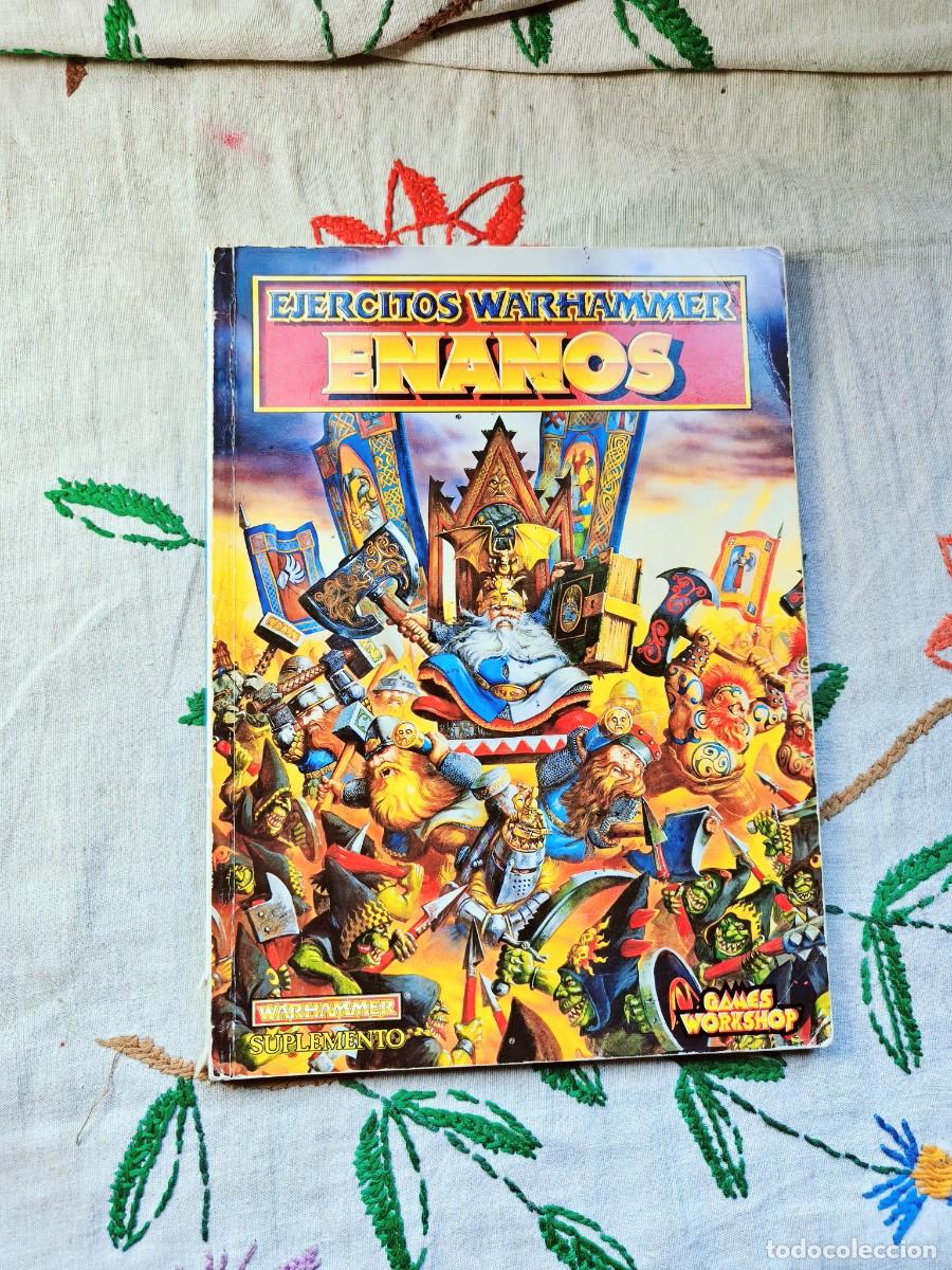 Libros de segunda mano: Ejercitos Warhammer. Enanos. Games Workshop. Suplemento, Codex. Est&aacute; da&ntilde;ado, le falta parte de la co