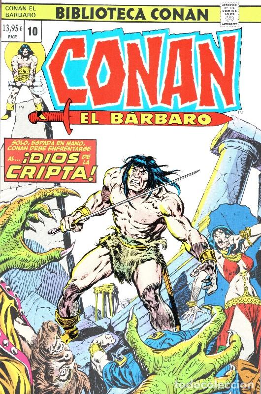Libros de segunda mano: Biblioteca Conan el B&aacute;rbaro 10 - Roy Thomas, John Buscema y Mike Ploog - Panini Espa&ntilde;a - Vol: 10