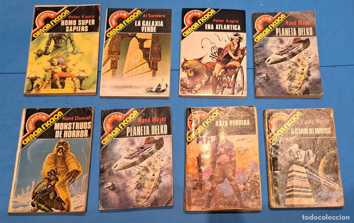 Libros de segunda mano: INFINITUM - CIENCIA FICCION - LOTE DE 8 EJEMPLARES - PRODUCCIONES EDITORIALES - A&Ntilde;O 1980