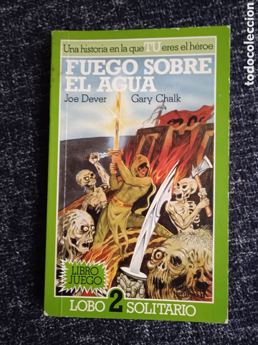 Second hand books: LOBO SOLITARIO N&ordm; 2, FUEGO SOBRE EL AGUA / JOE DEVER / GARY CHALK - LIBRO JUEGO -ED, ALTEA
