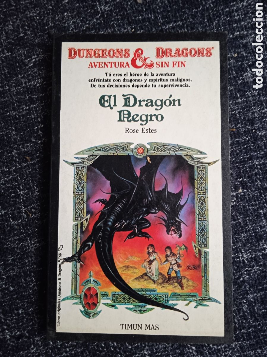 Second hand books: Dungeons & Dragons. n&ordm; 7 EL DRAGON NEGRO / ROSE ESTES - Aventura Juego - Timun Mas