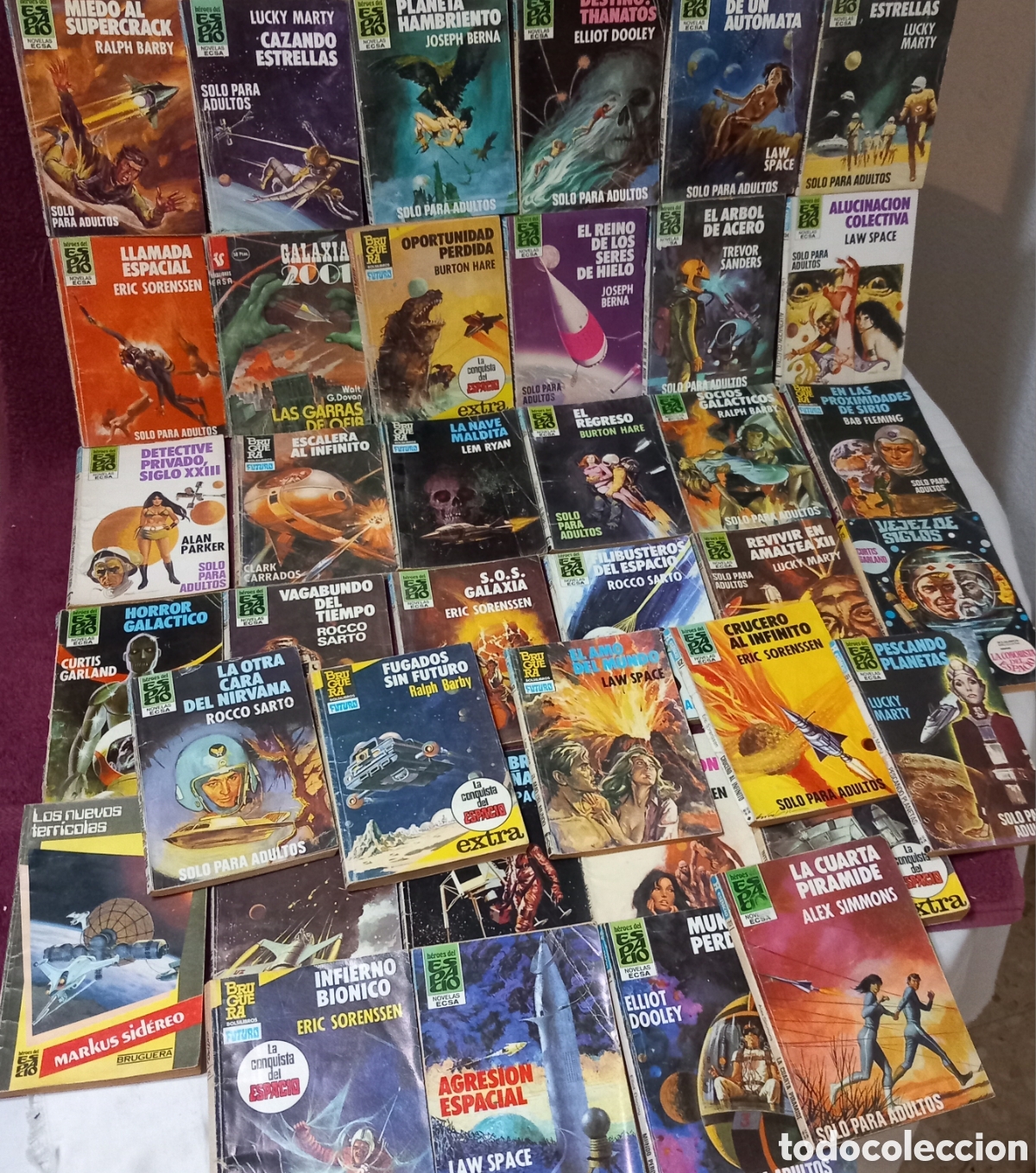 Libros de segunda mano: GRAN LOTE 100 MINI NOVELAS DE CIENCIA FICCI&Oacute;N(ESPACIO,FUTURO,etc!!)
