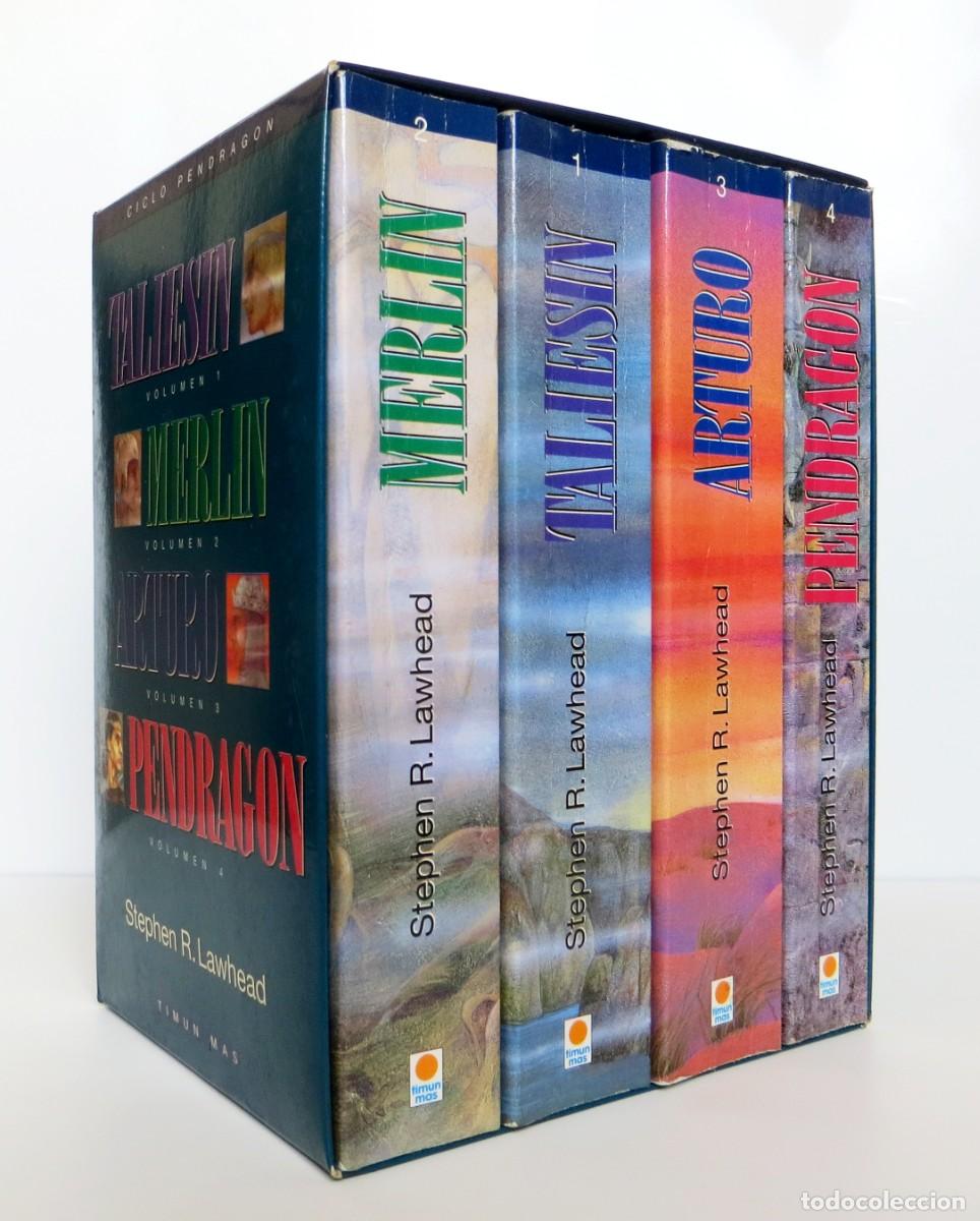 Libros de segunda mano: Taliesin, Merlin, Arturo, Pendragon 4 vols. 1996 de Stephen R. Lawhead. En estuche. Timun Mas. Ciclo