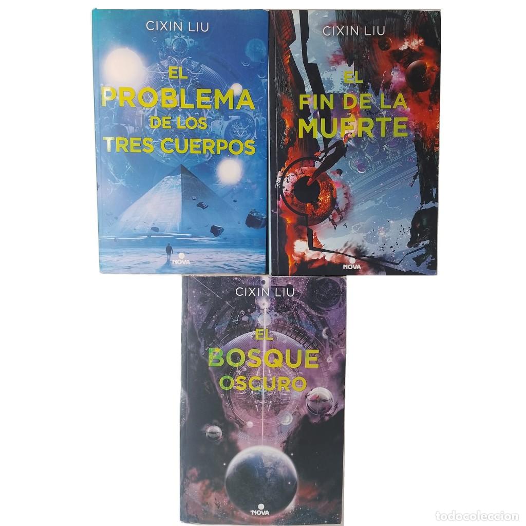 Libros de segunda mano: TRILOG&Iacute;A DE LOS TRES CUERPOS. Volumen I, II y III (Completa). Liu, Cixin