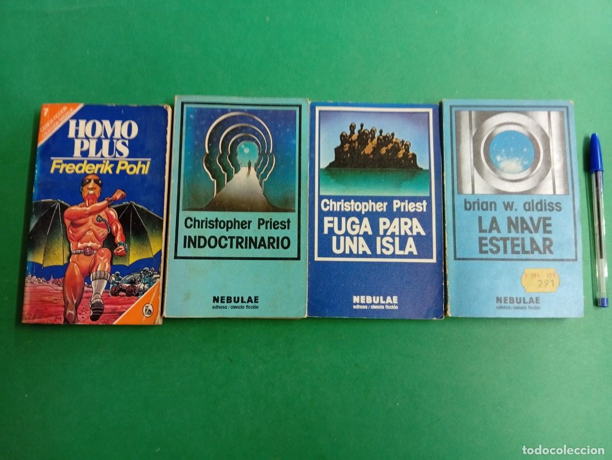 Libros de segunda mano: Lote de 4 antiguos libros de ciencia ficci&oacute;n. Nebulae. A&ntilde;os 80.