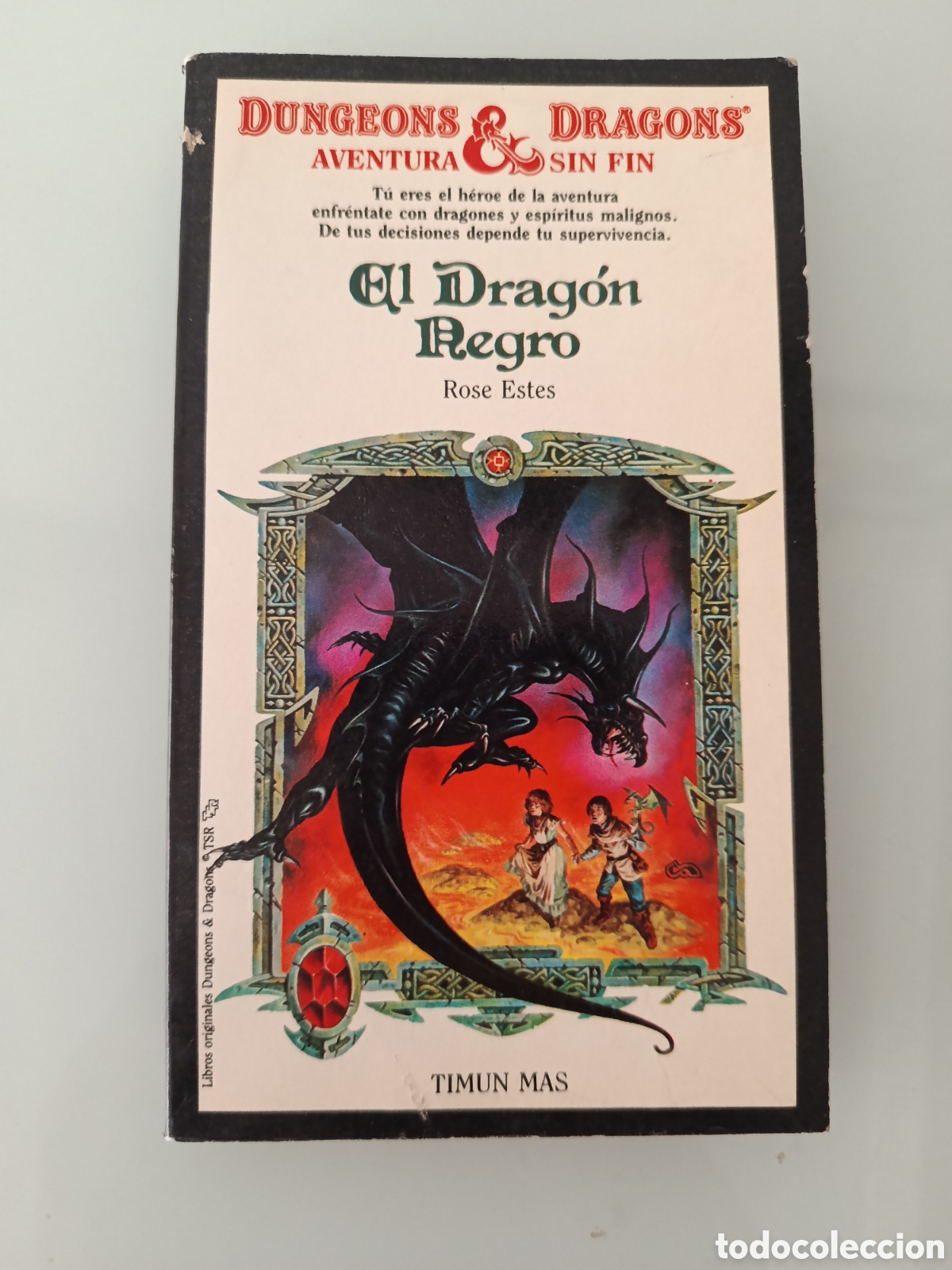 Libros de segunda mano: EL DRAG&Oacute;N NEGRO DUNGEONS & DRAGONS TIMUN MAS