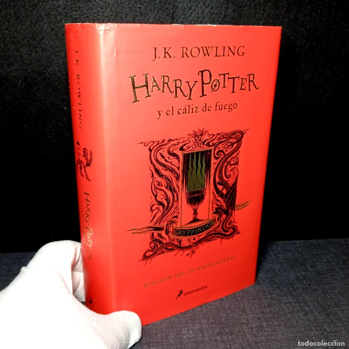 Libros de segunda mano: Harry Potter y el C&aacute;liz de Fuego 20&ordm; Aniversario Gryffindor. Salamandra Tapa Dura. J.K. Rowling