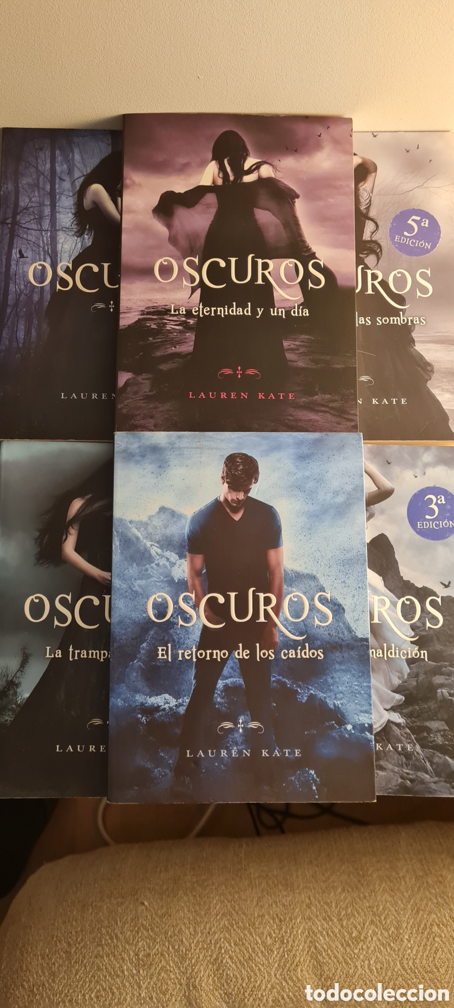 Libros de segunda mano: Saga Oscuros COMPLETA &ndash; Lauren Kate &ndash; 6 libros