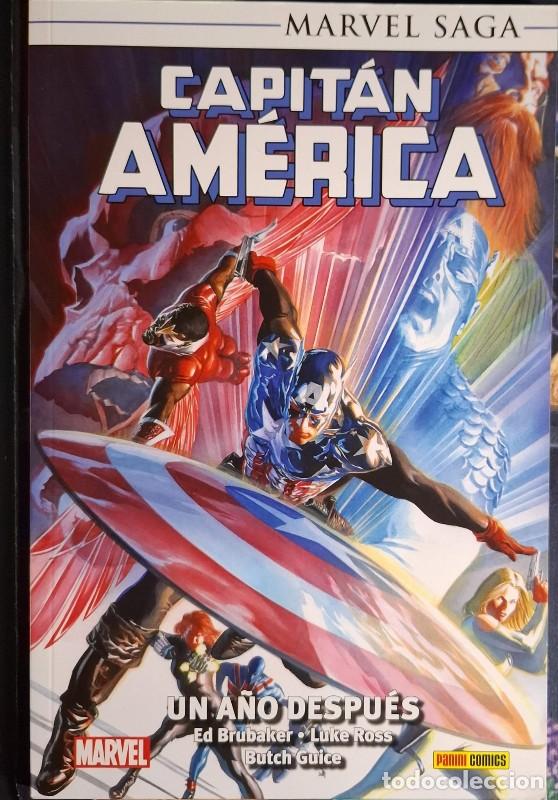 Libros de segunda mano: Capit&aacute;n Am&eacute;rica: Un A&ntilde;o Despu&eacute;s Vol. 9- Ed Brubaker, Luke Ross - Panini - Marvel Saga
