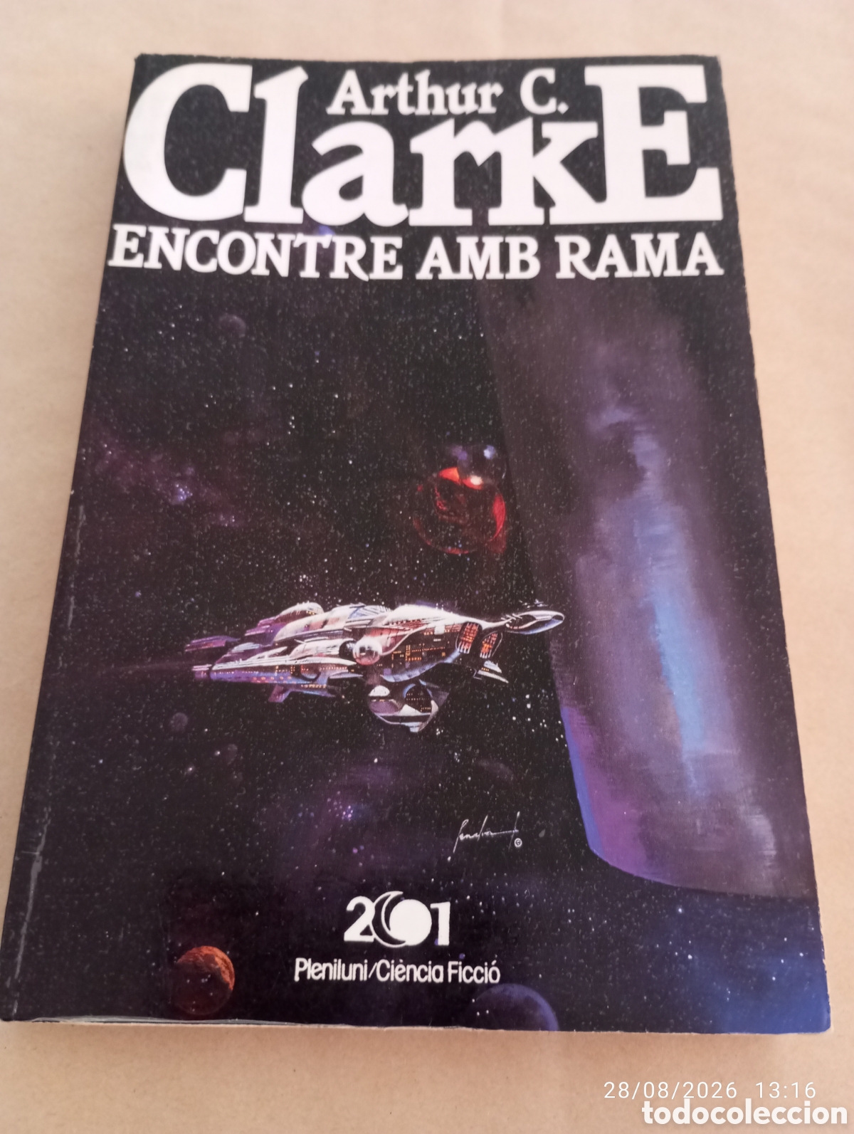 Libros de segunda mano: Arthur C Clarke , Encontre amb Rama . Pleniluni . ciencia ficcio .