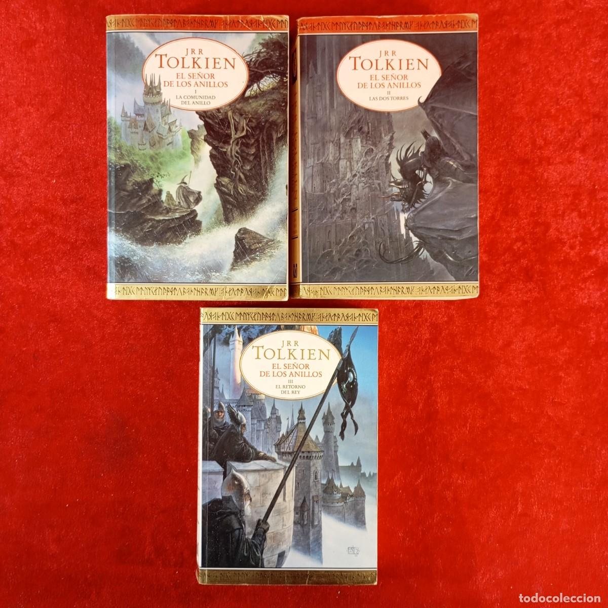 Libros de segunda mano: EL SE&Ntilde;OR DE LOS ANILLOS - JRR TOLKIEN - 3 TOMOS - I, II Y III - MINOTAURO / 6133