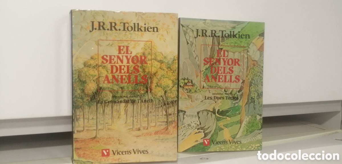 Libros de segunda mano: El senyor del anells I i II Vicens Vives 1993 Catal&agrave; Dos toms