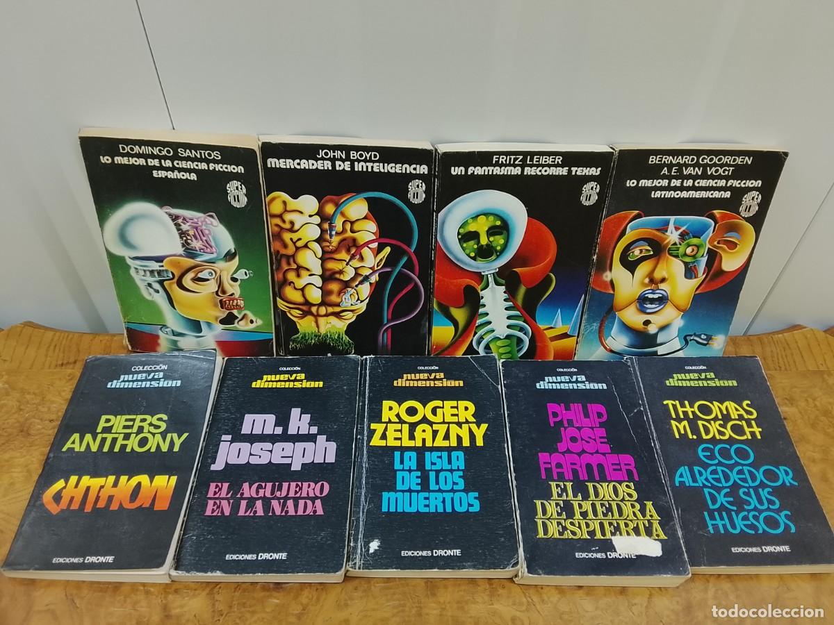 Libros de segunda mano: Lote 9 Libros Ciencia Ficci&oacute;n Vintage - Colecciones Nueva Dimensi&oacute;n y Super Ficci&oacute;n A&ntilde;os7